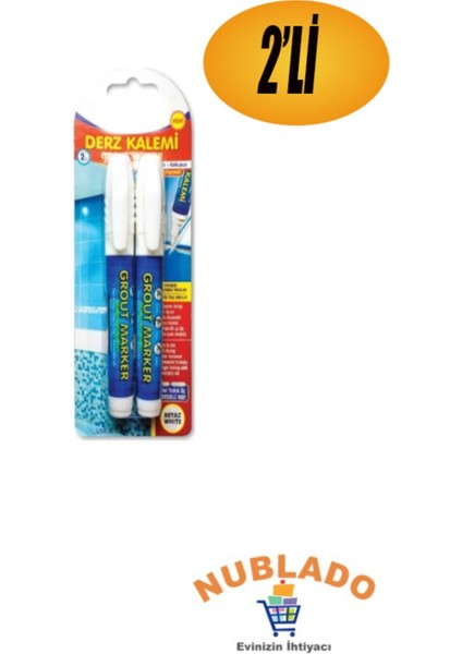 Fayans Derz Kalemi Beyaz 2 Li Set