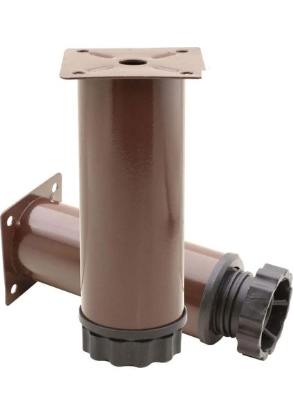 Metal 12 cm Ayarlanabilir Kahverengi Mobilya Kanepe Koltuk Baza Destek Ayağı Ayakları fırsatları