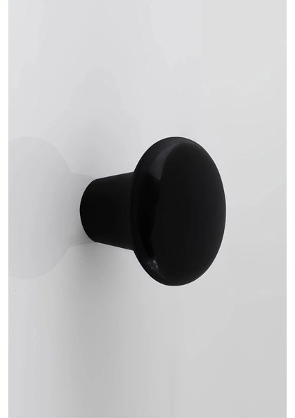 Mobilya Mutfa Çekmece Dolap Dolabı Kapak Kulbu Kulpu Kulplar Siyah Mantar Düğme Sert Plastik 10 Adet fiyatları