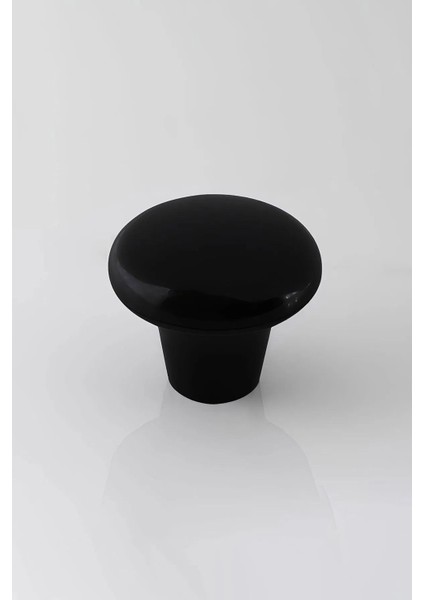 Mobilya Mutfa Çekmece Dolap Dolabı Kapak Kulbu Kulpu Kulplar Siyah Mantar Düğme Sert Plastik 10 Adet fırsatları