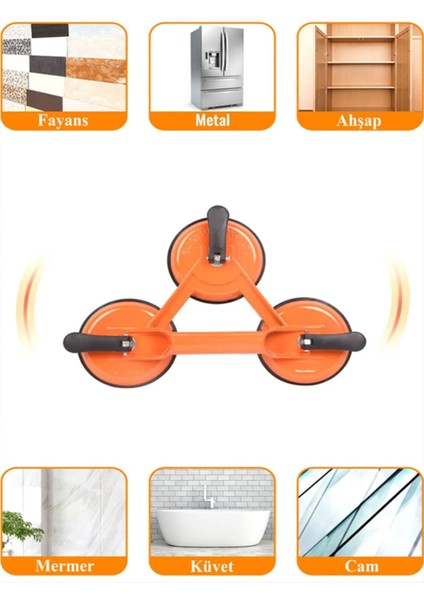 Vantuz Cam Vantuzu Vakumlu Cam Fayans Ahşap Tutucu Taşıma Araba Kaporta Göçük Çektirme 3'lü Plastik modelleri