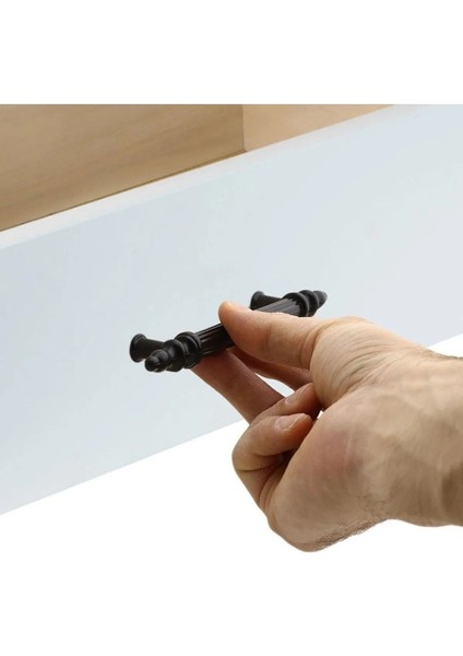 (Sert Plastik) Zeus 128 mm Siyah Mobilya Çekmece Mutfak Dolap Dolabı Kulpu Kulbu Kulpları 10 Adet indirimleri