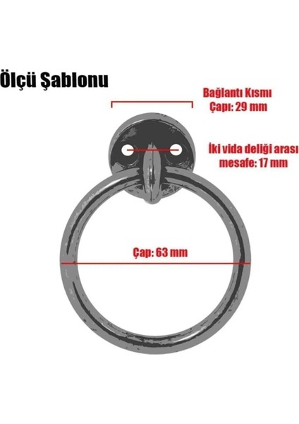 Sarkaç Metal Halka Kulp (Mat Siyah) Mobilya Mutfak Çekmece Dolap Dolabı Kulpu Kulpları Kulbu. fiyatları
