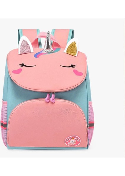 Öğrenci Karikatür Sırt Çantası, Büyük Kapasiteli Işletme Çantası, Sevimli Sırt Çantası Renk: Pembe (Yurt Dışından)