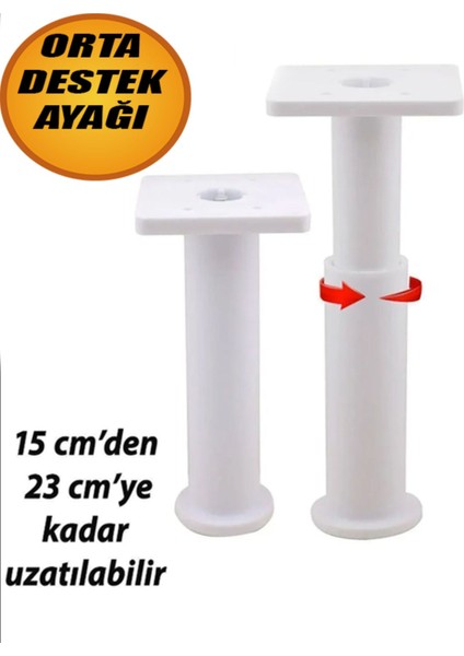 Modül Ayarlanabilir Destek Ayağı 15 x 23 cm Beyaz Ayak Mobilya Kanepe Baza Koltuk Ünite Ayakları modelleri