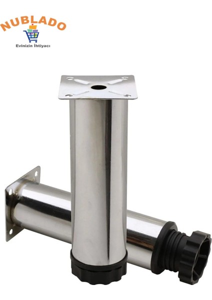 Metal 12 cm Krom Ayarlanabilir Mobilya Kanepe Koltuk Baza Yükseltici Destek Ayağı Ayakları modelleri