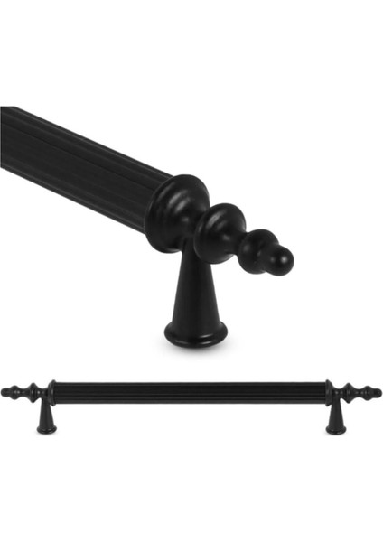 Ovacık(96 mm - 9.6 Cm) Metal Mat Siyah Mobilya Mutfak Çekmece Dolap Dolabı Kulpu Kulbu Kulpları fiyatları