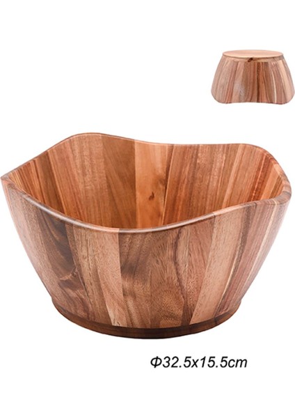 Akasya Dalgalı Yuvarlak Kase Büyük Boy - 13832