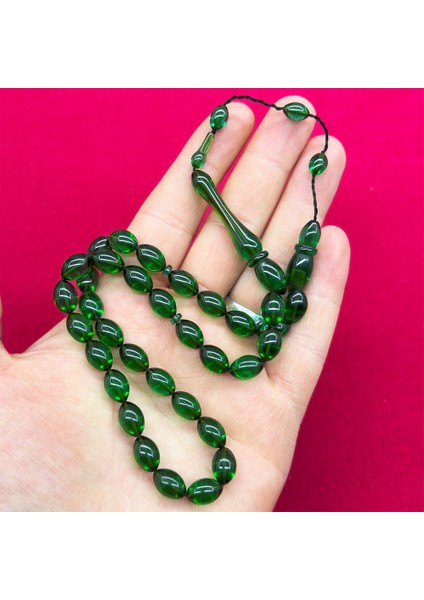 Su Yeşili Usta Işi Sıkma Ateş Kehribar Tesbih fiyatları