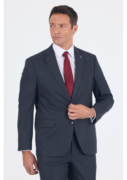 Koyu Antrasit Mono Yaka Bez Ayağı Tam Astar Pamuklu 4 Drop Comfort Fit Classic Takım Elbise 1001250178 fiyatları