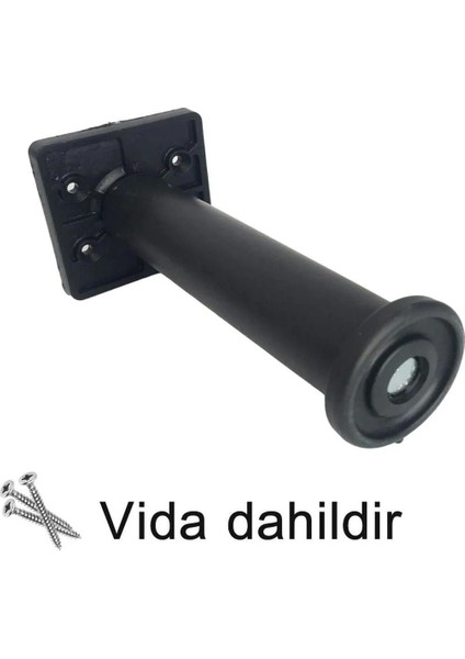 Golwo Ayarlanabilir Destek Ayağı 15 x 23 cm Siyah Ayak Mobilya Kanepe Baza Koltuk Ünite (4ADET) Ayk modelleri