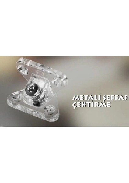 Açılı T Bağlantı Çektirme Şeffaf Plastik Köşe Birleştirme Kelebek (10 Adet). modelleri