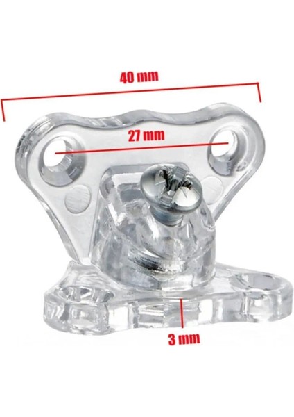 Açılı T Bağlantı Çektirme Şeffaf Plastik Köşe Birleştirme Kelebek (10 Adet). indirimleri