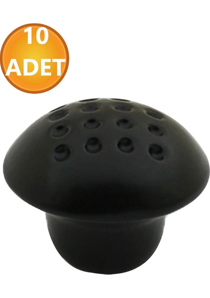 Mobilya Mutfak Çekmece Dolap Dolabı Kapak Kulbu Kulpu Kulpları Mat Siyah Mantar Düğme Metal 10 Adet modelleri