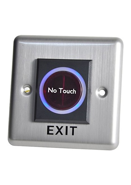 No Touch Temassız Çıkış Butonu – Paslanmaz Metal Duvar Tipi Exit Switch