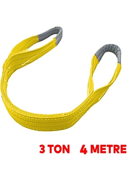 Vinç Sapan Polyester Spanzet 3 Ton 4 Metre Sarı Sağlam Yük Kaldırma Taşıma Indirme Caraskal Halat fiyatları