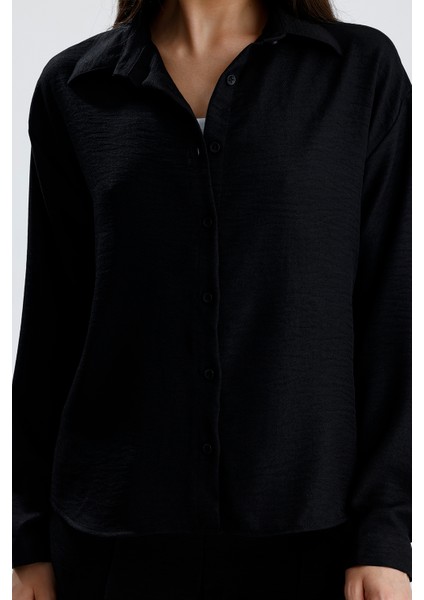 Kadın Oversize Alt Üst Takım – Gömlek ve Lastikli Pantolon Ikili Set fırsatları