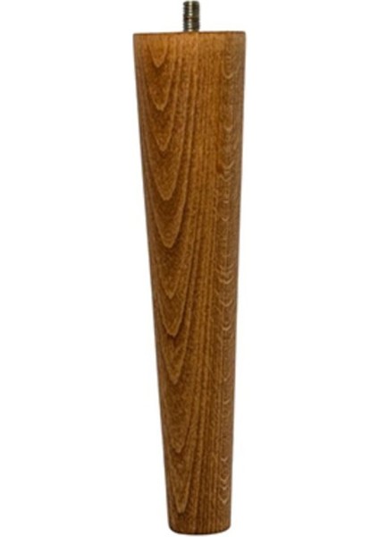 Ahşap Dolap Mobilya Koltuk Kanepe Ayağı Ayakları M8 12 cm Ceviz Bağlantı Aparatlı