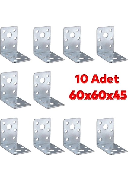 L Demiri Mobilya Eşya Dolap Duvara Sabitleyici Köşebent Bağlantı Aparatı Gönye 60X60X45 mm 10 Adet fırsatları