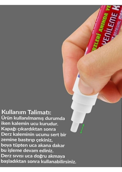 Mermer Fayans Derz Dolgusu Boyama Boyası Kalemi Beyaz Hızlı Kuruyan Su Bazlı Kokusuz Kalıcı Yenileme modelleri
