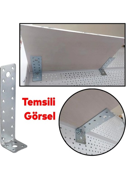 L Demiri Metal Köşebent 40X40X160 mm Mobilya Dolap Duvar Sabitleme 10 Adet Bağlantı Aparatı Gönye modelleri