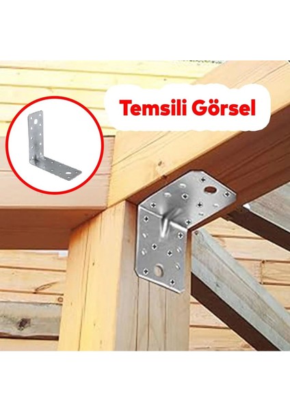 L Demiri Mobilya Dolap Duvar Sabitleme 10 Adet Metal Köşebent 100X100X40 mm Bağlantı Aparatı Gönye modelleri