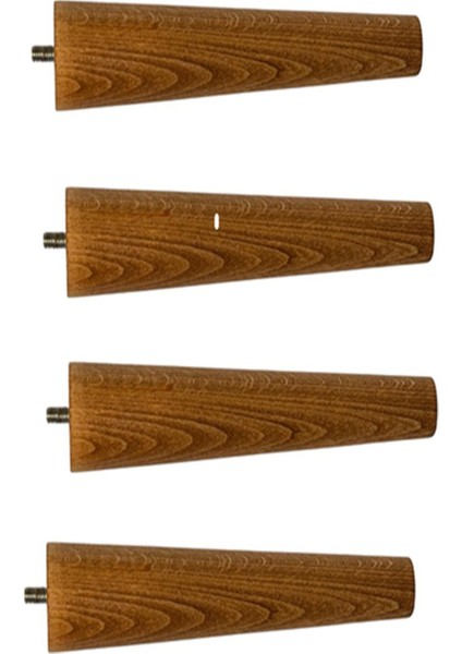 Ahşap Dolap Mobilya Koltuk Kanepe Ayağı Ayakları M8 12 cm (Ceviz) Bağlantı Aparatlı 4'lü Set fiyatları