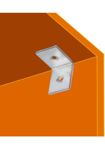 L Demiri Mobilya Eşya Dolap Duvara Sabitleme Köşebent Bağlantı Aparatı Gönye 25X25X20 mm 10 Adet modelleri