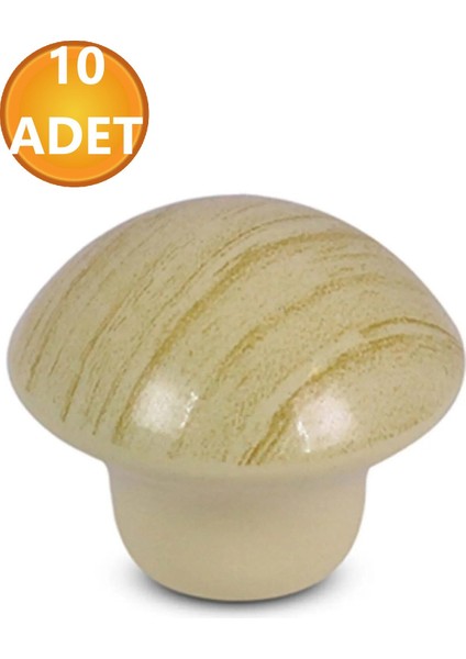 Mobilya Mutfak Çekmece Dolap Dolabı Kapak Kulbu Kulpu Kulpları Çam Rengi Mantar Düğme Metal 10 Adet modelleri