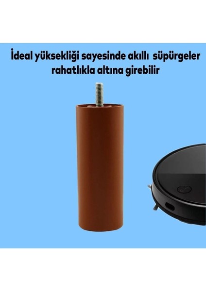 Bro Mobilya Kanepe Koltuk Baza Yükseltme Yükseltici M8 Civatalı Incediş Destek Ayağı Ayakları Kahve fiyatları