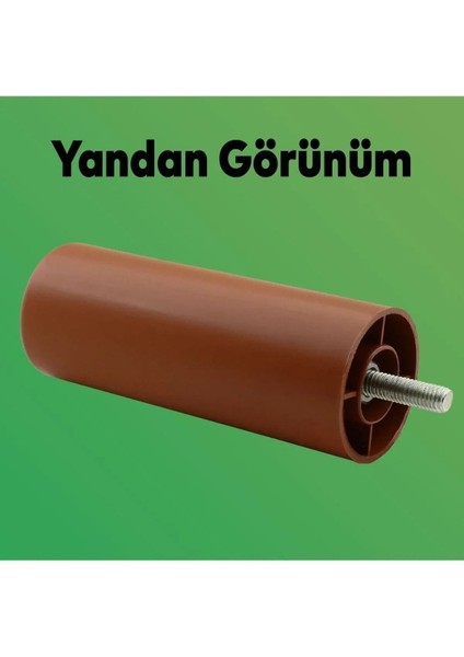 Bro Mobilya Kanepe Koltuk Baza Yükseltme Yükseltici M8 Civatalı Incediş Destek Ayağı Ayakları Kahve indirimleri