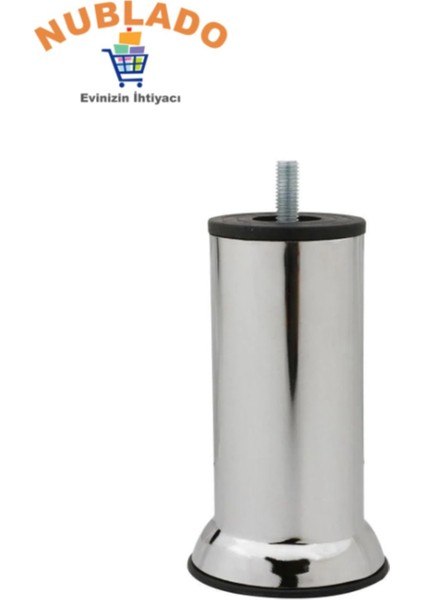 Mobilya Kanepe Baza Koltuk Destek Yükseltme Yükseltici Ayağı M8 Civatalı Krom Metal Ayakları 12 cm fiyatları
