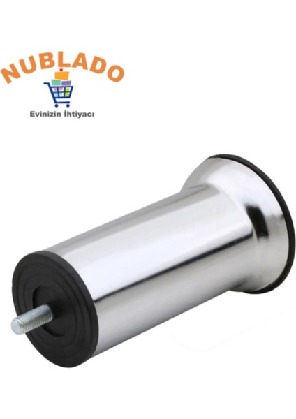 Mobilya Kanepe Baza Koltuk Destek Yükseltme Yükseltici Ayağı M8 Civatalı Krom Metal Ayakları 12 cm indirimleri