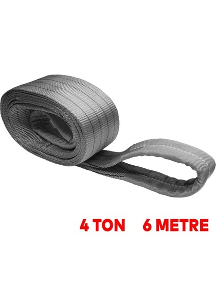 Vinç Sapan Polyester Spanzet 4 Ton 6 Metre Gri Sağlam Yük Kaldırma Taşıma Indirme Caraskal Halat fiyatları
