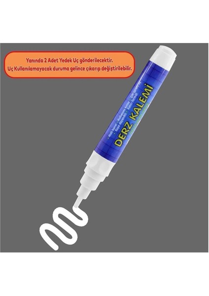 (3'lü Set) Fayans Beyaz Derz Boyama Boyası Kalemi + Fayans Arası Hazır Derz Dolgusu 380 gr fiyatları