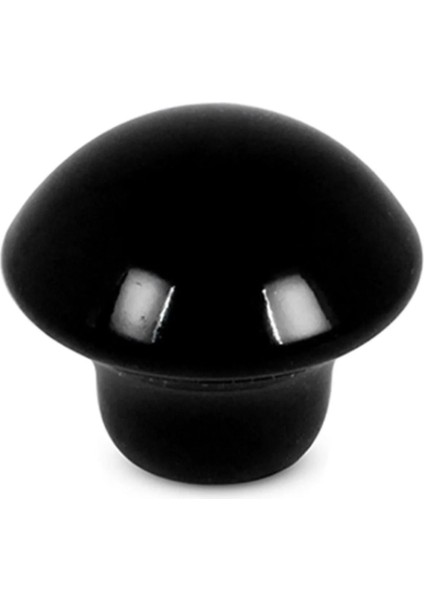 Mantar Düğme Mobilya Mutfak Çekmece Dolap Dolabı Kapak Kulbu Kulpu Kulpları Siyah Metal 10 Adet