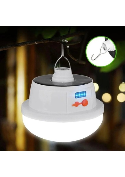 Ledli El Feneri Işıldak Kamp Lambası Güneş Enerjili Şarjlı Pilli Portatif Gece Lambası 30 W. fırsatları