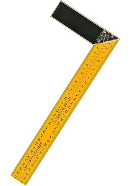 Alüminyum L Gönye Sarı Gönye Cetvel Kaynak Kaynakçı Marangoz Gönyesi 350 mm fiyatları