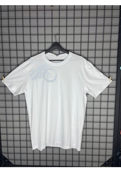 Reflektör Baskı Oversize T-Shirt Oversize