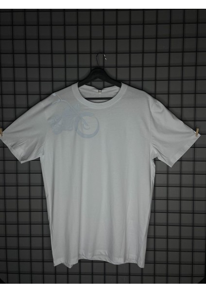 Reflektör Baskı Oversize T-Shirt Oversize