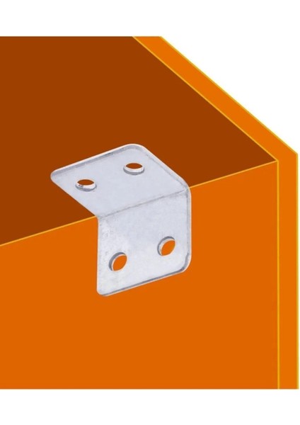 L Demiri Mobilya Eşya Dolap Duvara Sabitleme Köşebent Bağlantı Aparatı Gönye 25X25X30 mm 25 Adet