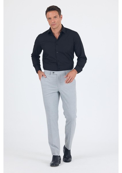 Gri Esnek Yandan Cepli Comfort Fit Classic Pantolon 1003250151 modelleri