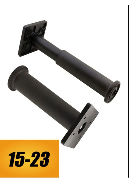 Modül Ayarlanabilir Destek Ayağı 15 x 23 cm Siyah Ayak Mobilya Kanepe Baza Koltuk Ünite Ayakları modelleri