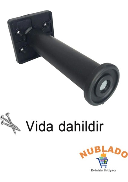 Modül Ayarlanabilir Destek Ayağı 15 x 23 cm Siyah Ayak Mobilya Kanepe Baza Koltuk Ünite Ayakları fırsatları
