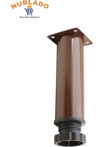 Metal 15 cm Kahverengi Ayarlanabilir Mobilya Kanepe Koltuk Baza Destek Ayağı Ayakları fiyatları
