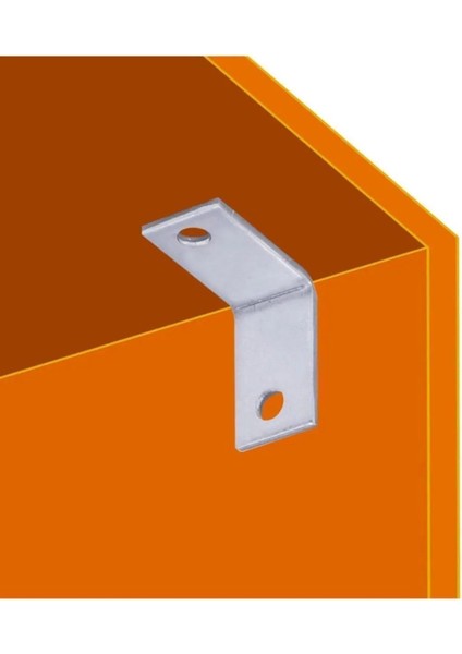 L Demiri Mobilya Eşya Dolap Duvara Sabitleme Köşebent Bağlantı Aparatı Gönye 25X25X15 mm 25 Adet