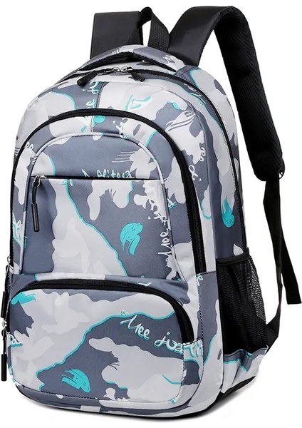 15 Inç Çok Fonksiyonlu Sırt Çantası Şık Yıkanabilir Oxford Bez Bilgisayar Çantası Gri Turuncu Mavi-Yeşil Öğrenci Sırt Çantası Unisexcolor: Yeşil (Yurt Dışından)