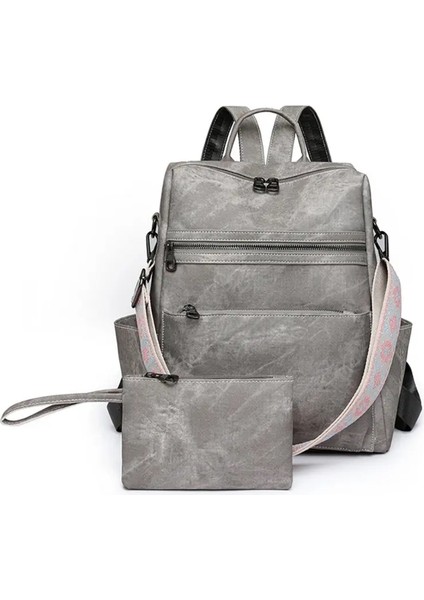 Kadınlar Için Seyahat Sırt Çantası Omuz Çantası Büyük Kapasiteli Sırt Çantası Çanta Gündüzleri Renk: Gri (Yurt Dışından)