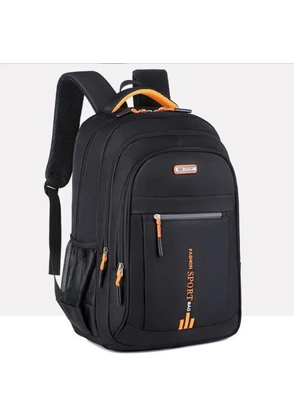 Bahar Yeni Sırt Çantası Erkek Boş Zaman Iş Seyahat Sırt Çantası Büyük Kapasiteli Ortaokul Lise Çantası Kadın Bilgisayar Erkekler Çanta Renk: Turuncu (Yurt Dışından)