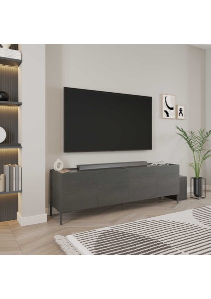 Pool 4 Kapaklı Tv Ünitesi-Godiva-Mermer Desenli 180X57X42 cm (Gxyxd) fiyatları